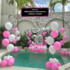 Balloon Pool Decorations by Bali Floating Kitchen